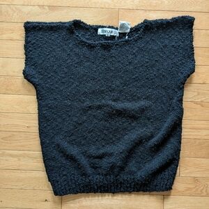 Vintage Black Sweater Tank
